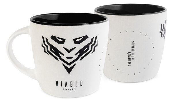 Hrnček Diablo Chairs bielo-čierna
