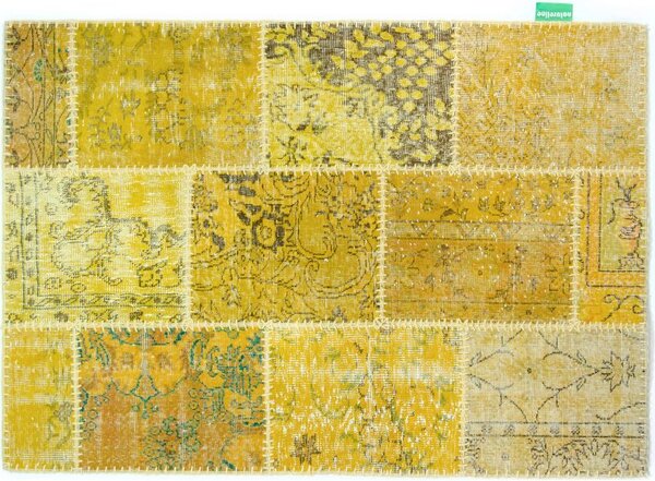 Kusový koberec Patchwork 550 zlatý 1,20 x 1,70 m