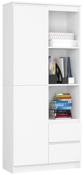 Ak furniture Skriňa Rexa 80 cm biela