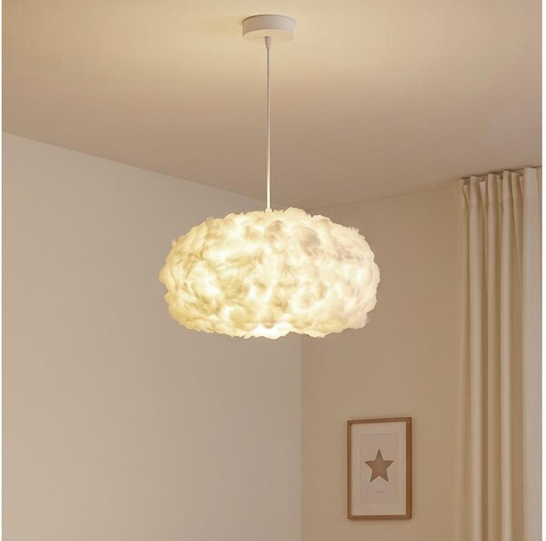 Brilagi - Luster na lankách SOLEAIR 1xE27/60W/230V pr. 45 cm biela