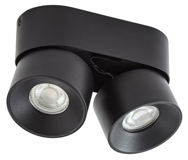 Stropné Lampa PRIOS, Rotari basic, stmievateľné, Čierna, Obývacia izba, Kov, Moderný