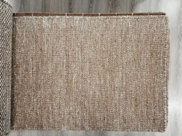 Vlnený tkaný koberec Maya Uni Camel 0,70 x 1,40 m