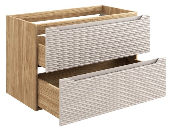 Skrinka pod umývadlo OCEAN Beige 82-90-2S | 90 cm