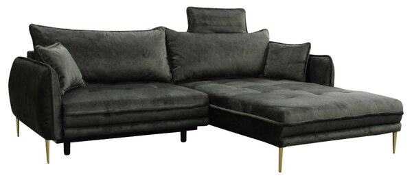 ROHOVÁ SEDAČKA, textil, zelená MID.YOU - Sedačky, Online Only