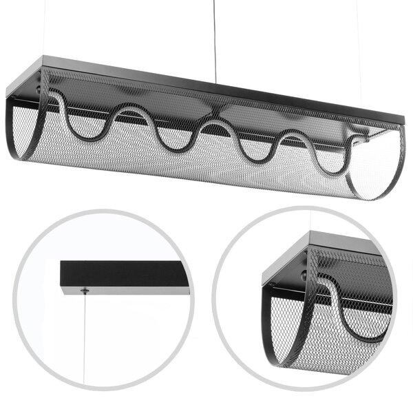 Toolight Toolight, LED stropné svietidlo 27W APP1409-CP, čierna, OSW-063952