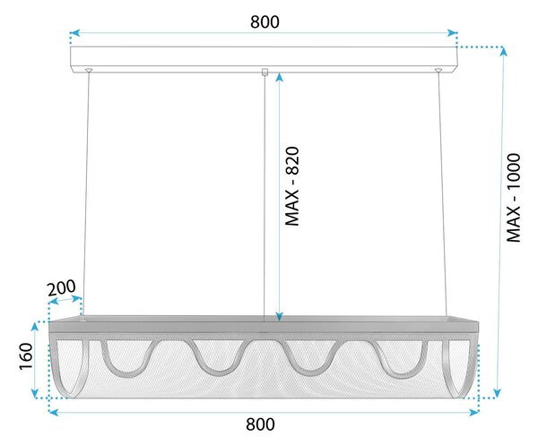 Toolight Toolight, LED stropné svietidlo 27W APP1409-CP, čierna, OSW-063952