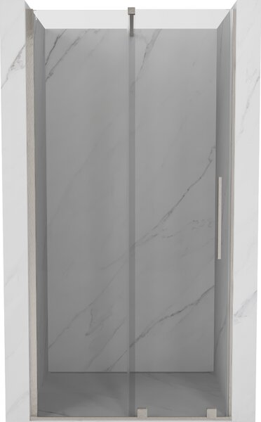 Mexen Velar, posuvné sprchové dvere do otvoru 90 cm, 8mm číre sklo, brúsená oceľ, 871-090-000-01-97