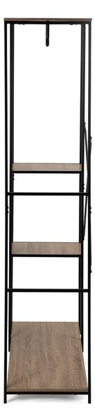 Čierna oceľová predsieňová zostava 90x170x40 cm Aris – Essentials