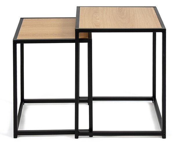 Odkladacie stolíky v súprave 2 ks v dekore duba 38x38 cm Noah – Essentials
