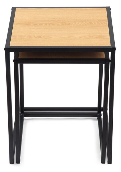 Odkladacie stolíky v súprave 2 ks v dekore duba 38x38 cm Noah – Essentials