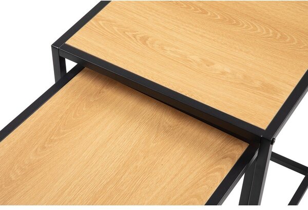 Odkladacie stolíky v súprave 2 ks v dekore duba 38x38 cm Noah – Essentials