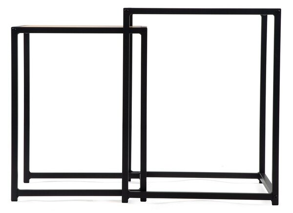 Odkladacie stolíky v súprave 2 ks v dekore duba 38x38 cm Noah – Essentials