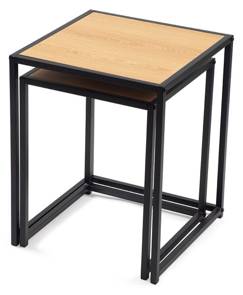 Odkladacie stolíky v súprave 2 ks v dekore duba 38x38 cm Noah – Essentials