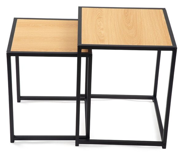 Odkladacie stolíky v súprave 2 ks v dekore duba 38x38 cm Noah – Essentials