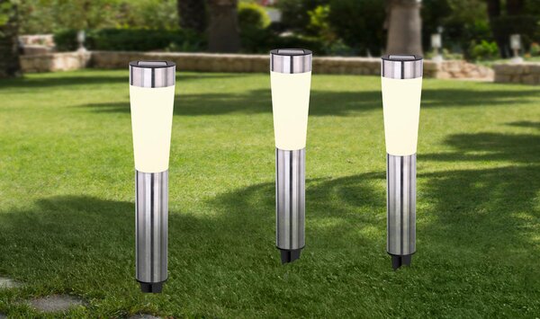 SADA SOLÁRNYCH SVIETIDIEL 3 ks, 7,8/56 cm Ambia Garden - Vonkajšie osvetlenie