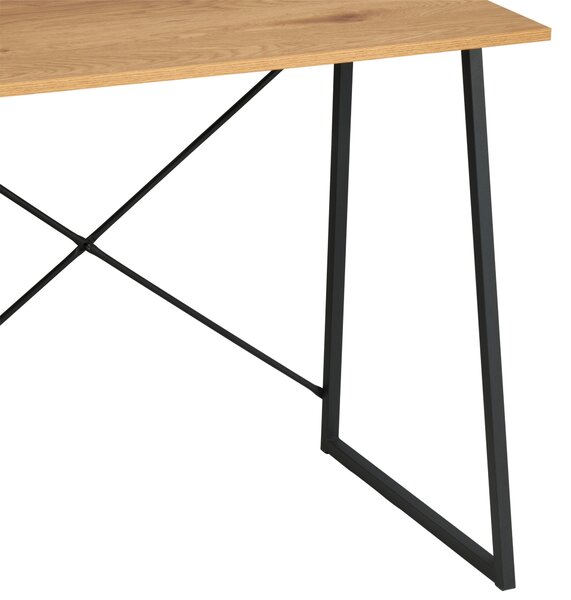 PÍSACÍ STÔL, čierna, farba duba, 102/117/50 cm MID.YOU - Online Only kancelárie, Online Only
