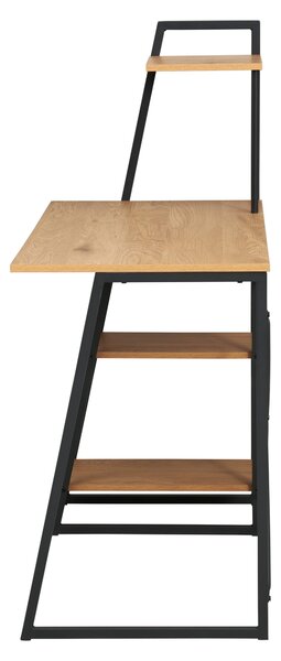 PÍSACÍ STÔL, čierna, farba duba, 102/117/50 cm MID.YOU - Online Only kancelárie, Online Only