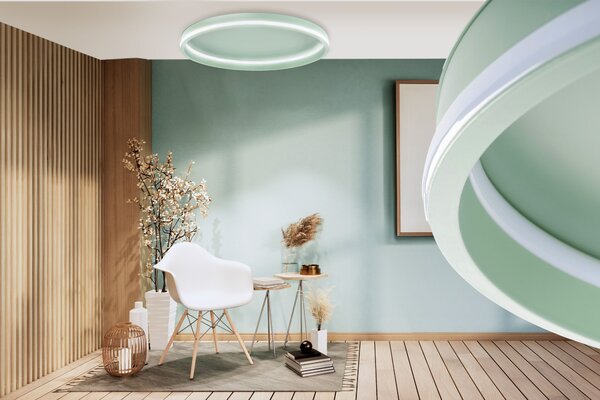 Toolight Toolight, LED stropné svietidlo 40cm, 4000 lm, 22W, 4000K, APP1463, zelená, OSW-08641