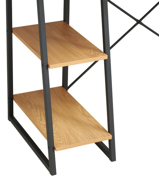PÍSACÍ STÔL, čierna, farba duba, 102/117/50 cm MID.YOU - Online Only kancelárie, Online Only