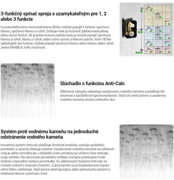 Deante Silia, sprchová súprava pod omietku, chrómová, DEA-BXYY0QSM