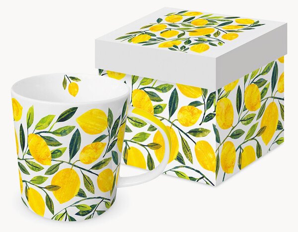 Hrnček z nového kostného porcelánu Tracey's Citronella