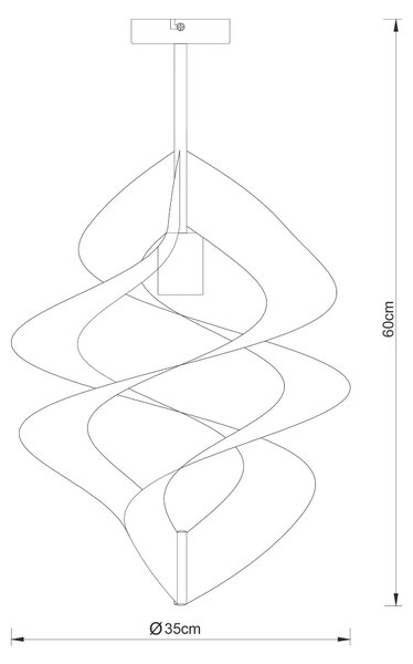 STROPNÉ SVIETIDLO, 35/60 cm Collett's Monde - Online Only bytové doplnky, Online Only