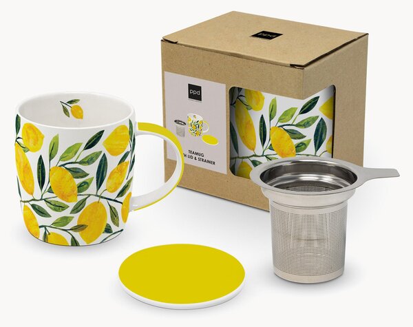 Hrnček z nového kostného porcelánu Tracey's Citronella