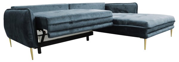 ROHOVÁ SEDAČKA, textil, modrá MID.YOU - Sedačky, Online Only