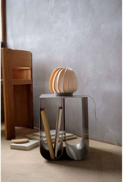Tom Rossau Stolová lampa ST906 Mini, breza, 19 cm, drevo, E27, Svetlé drevo, Obývacia izba / jedáleň, Drevo, Škandinávsky, Stolová lampa