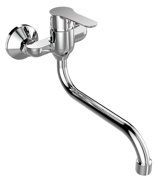 Mereo Mereo, Drezová nástenná batéria, Zuna, s ramienkom rúrkovým ø 18 mm - 300 mm, chróm, MER-CB301A06Z