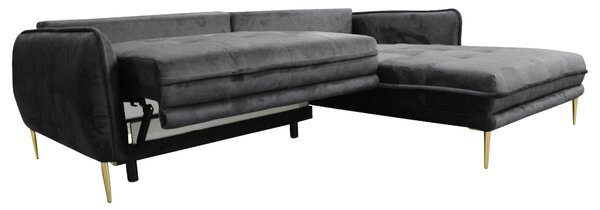 ROHOVÁ SEDAČKA, textil, antracitová MID.YOU - Sedačky, Online Only