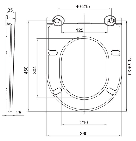 Mereo Mereo, WC závesné kapotované, Smart Flush RIMLESS, keramické, vr. sedátka, MER-VSD85T1