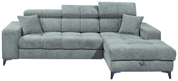 ROHOVÁ SEDAČKA, textil, svetlomodrá MID.YOU - Sedačky, Online Only