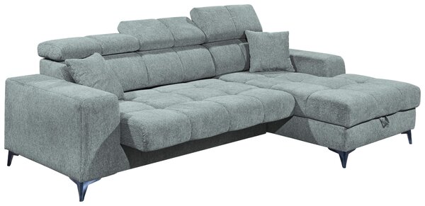ROHOVÁ SEDAČKA, textil, svetlomodrá MID.YOU - Sedačky, Online Only