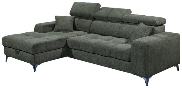 ROHOVÁ SEDAČKA, textil, tmavozelená MID.YOU - Sedačky, Online Only