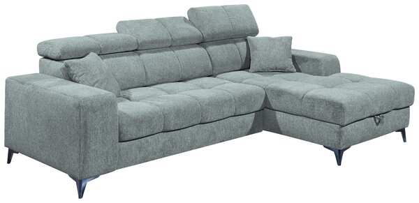 ROHOVÁ SEDAČKA, textil, svetlomodrá MID.YOU - Sedačky, Online Only