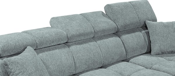 ROHOVÁ SEDAČKA, textil, svetlomodrá MID.YOU - Sedačky, Online Only