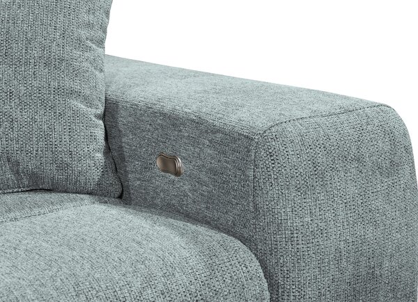 ROHOVÁ SEDAČKA, textil, svetlomodrá MID.YOU - Sedačky, Online Only
