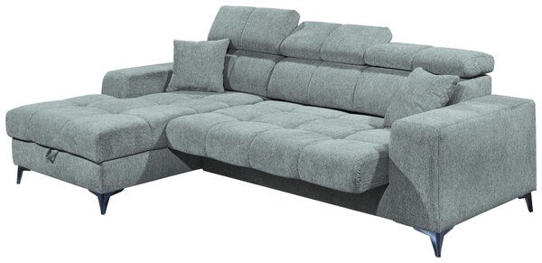 ROHOVÁ SEDAČKA, textil, svetlomodrá MID.YOU - Sedačky, Online Only