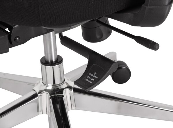 Kancelárska ergonomická stolička Neoseat ALLY WHITE — čierna / biela, nosnosť 150 kg