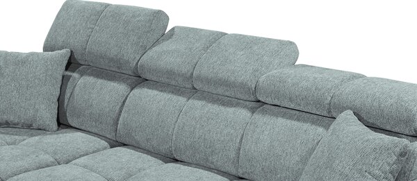 ROHOVÁ SEDAČKA, textil, svetlomodrá MID.YOU - Sedačky, Online Only