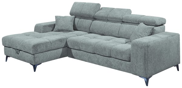 ROHOVÁ SEDAČKA, textil, svetlomodrá MID.YOU - Sedačky, Online Only