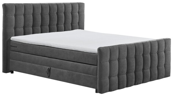 BOXSPRINGOVÁ POSTEĽ, 180/200 cm, antracitová MID.YOU - Online Only spálne, Online Only