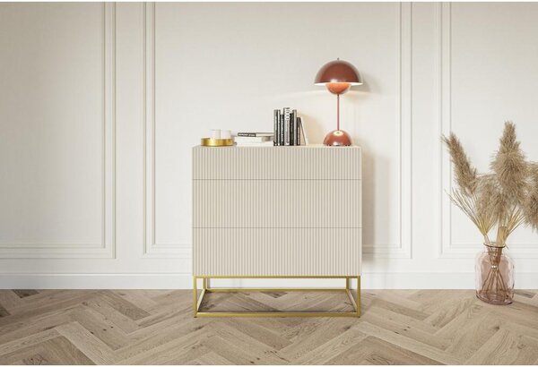 NovýNábytok.sk Komoda Vertigo V8 (sivobéžová). Akcia -16%. Vlastná spoľahlivá doprava až k Vám domov. 1099003