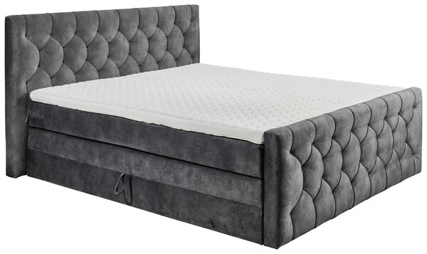 BOXSPRINGOVÁ POSTEĽ, 180/200 cm, antracitová MID.YOU - Online Only spálne, Online Only