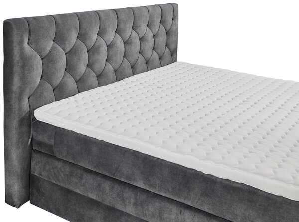 BOXSPRINGOVÁ POSTEĽ, 180/200 cm, antracitová MID.YOU - Online Only spálne, Online Only