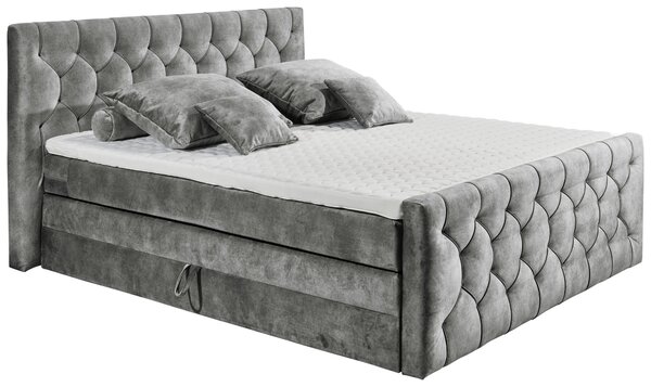 BOXSPRINGOVÁ POSTEĽ, 180/200 cm, sivá MID.YOU - Online Only spálne, Online Only