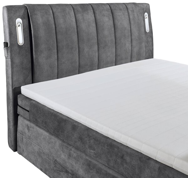 BOXSPRINGOVÁ POSTEĽ, 180/200 cm, antracitová MID.YOU - Online Only spálne, Online Only