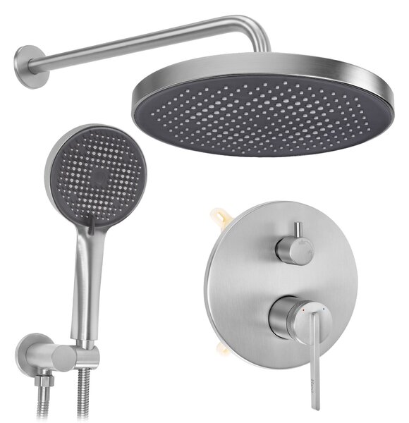 Rea Grace, podomietkový sprchový set s boxom, brúsená oceľ, REA-P4404