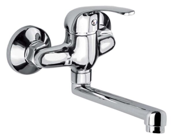 Mereo Mereo, Drezová nástenná batéria, Lila, s ramienkom plochým rovným 300 mm, chróm, MER-CBEE302A06